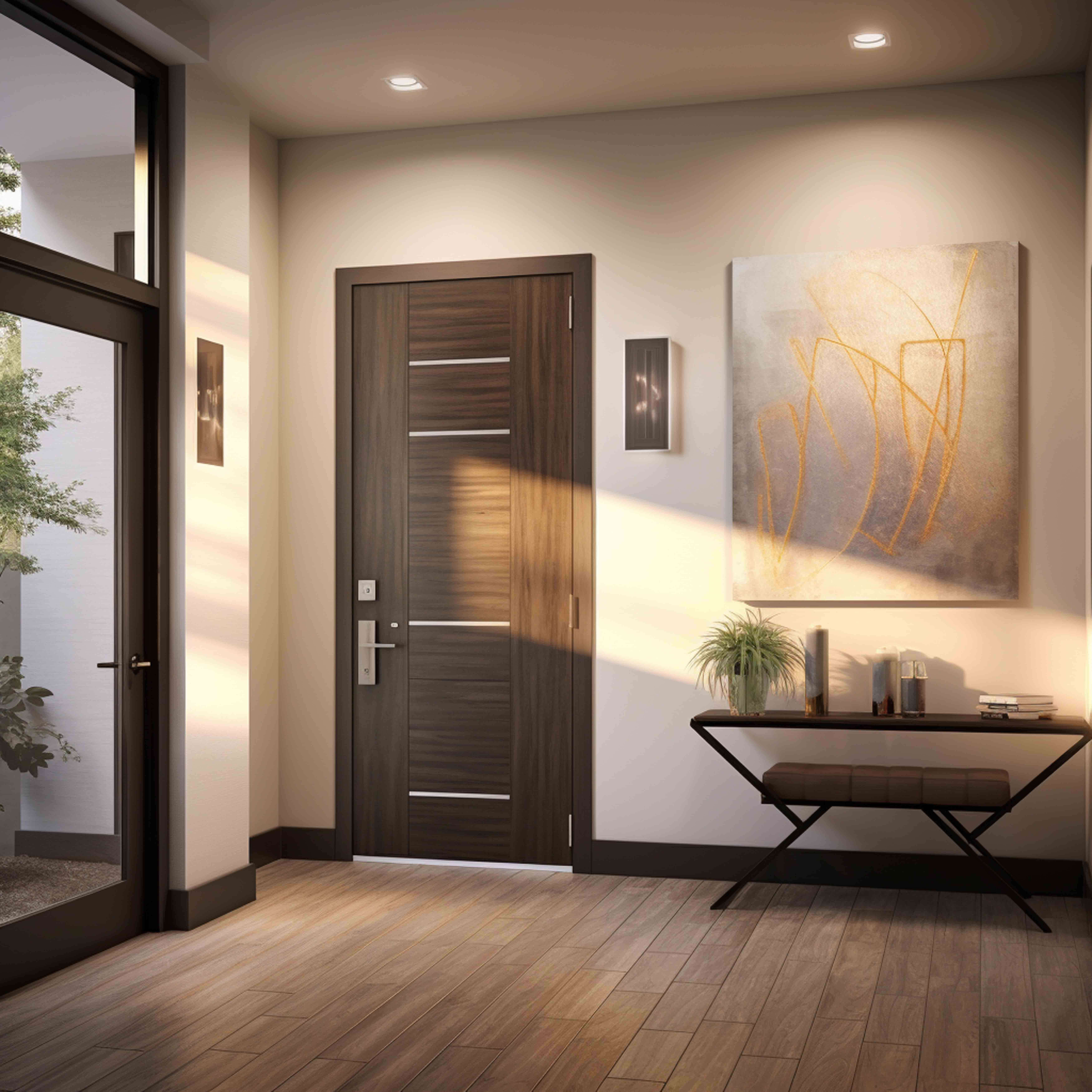 Entrada de estilo moderno en Carpinteros Torremolinos